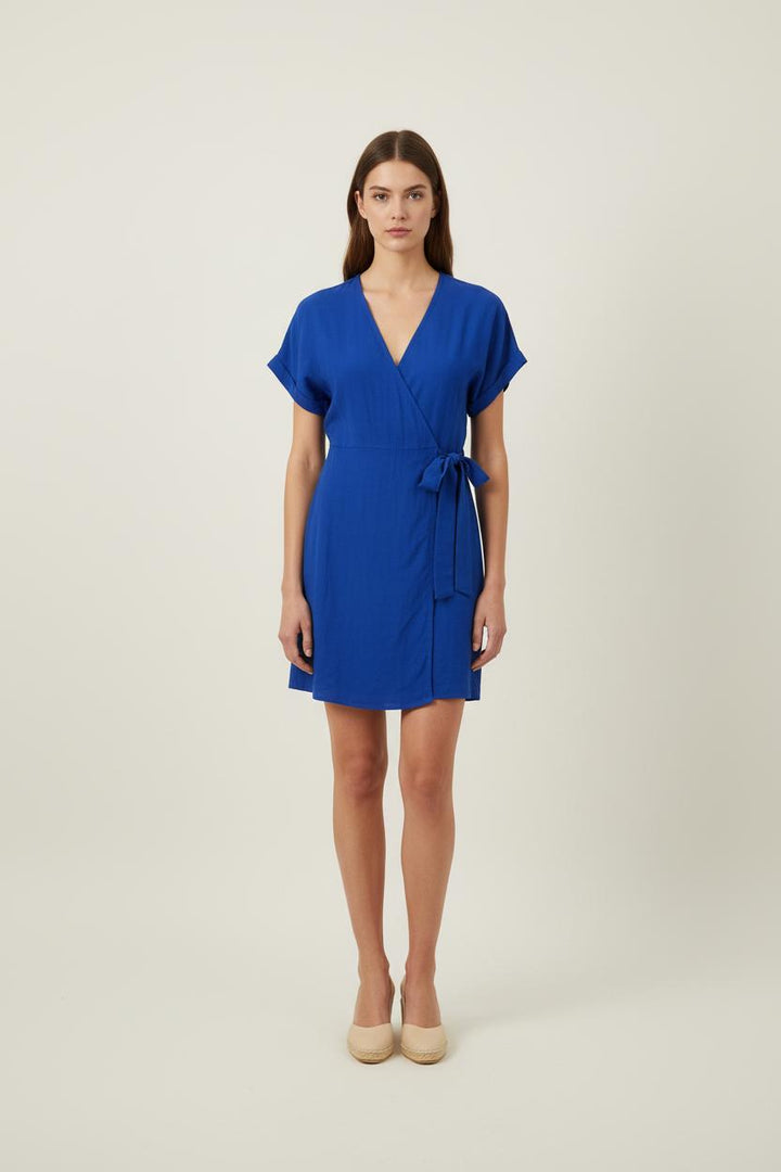 Robe Portefeuille Bleue - Taille XS/34 de la marque FRNCH | PARAD80162 - Vendu par Paradigme - Image 1