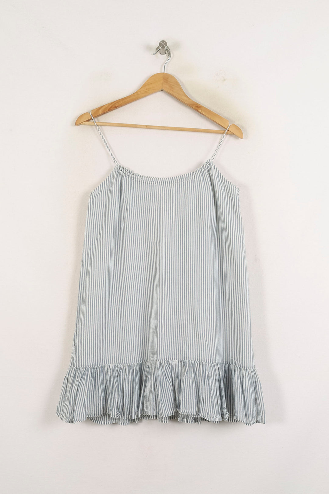 Robe Courte Rayée Blanc et Bleu - Taille XS/34 de la marque Sézane | PARAD80169 - Vendu par Paradigme - Image 4