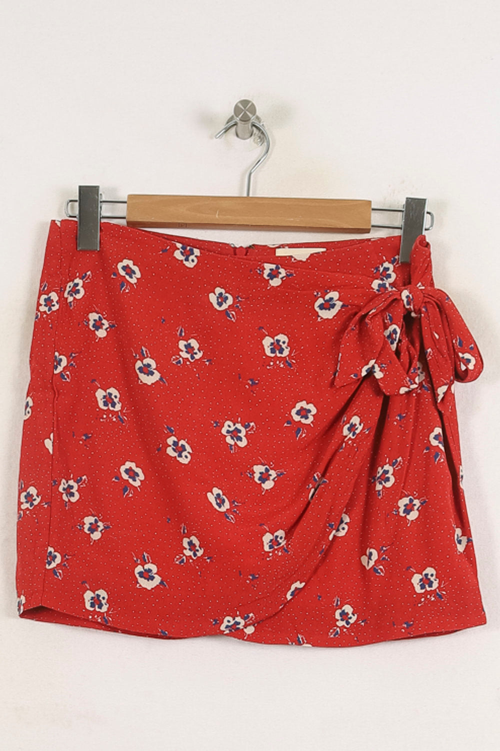 Jupe Portefeuille Rouge et Blanc - Taille S/36 de la marque Sézane | PARAD80172 - Vendu par Paradigme - Image 2