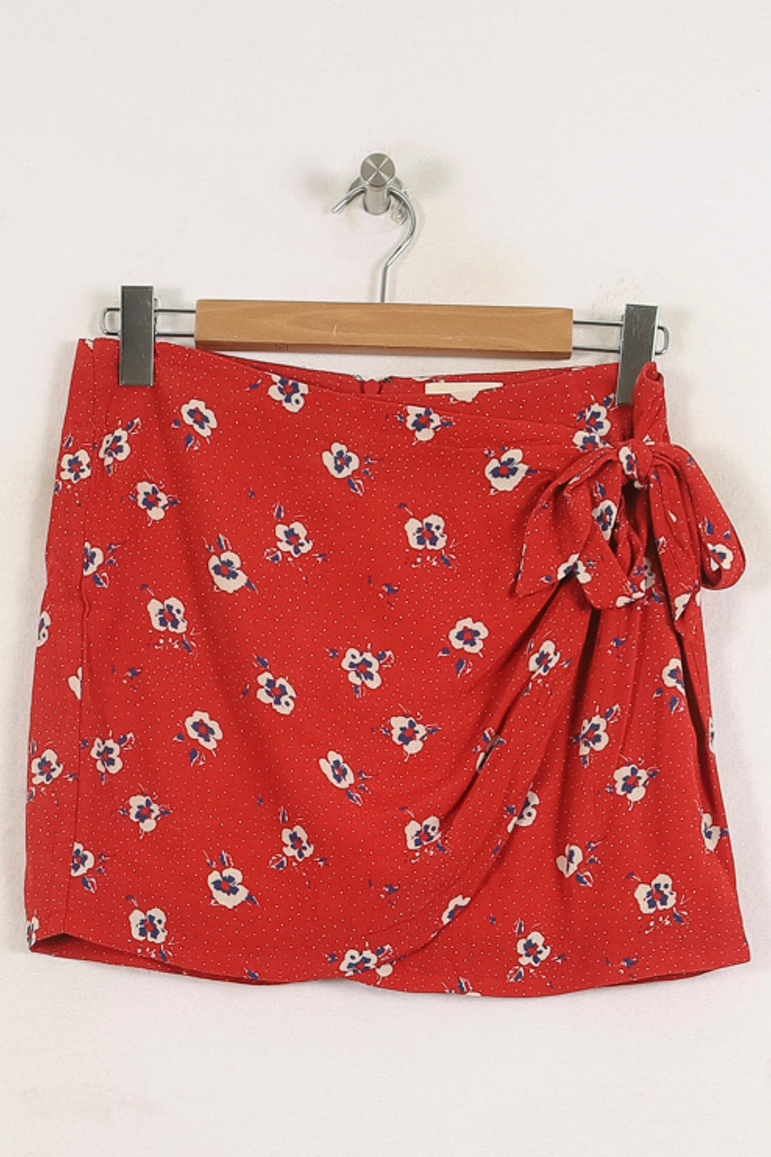 Jupe Portefeuille Rouge et Blanc - Taille S/36 de la marque Sézane | PARAD80172 - Vendu par Paradigme - Image 2