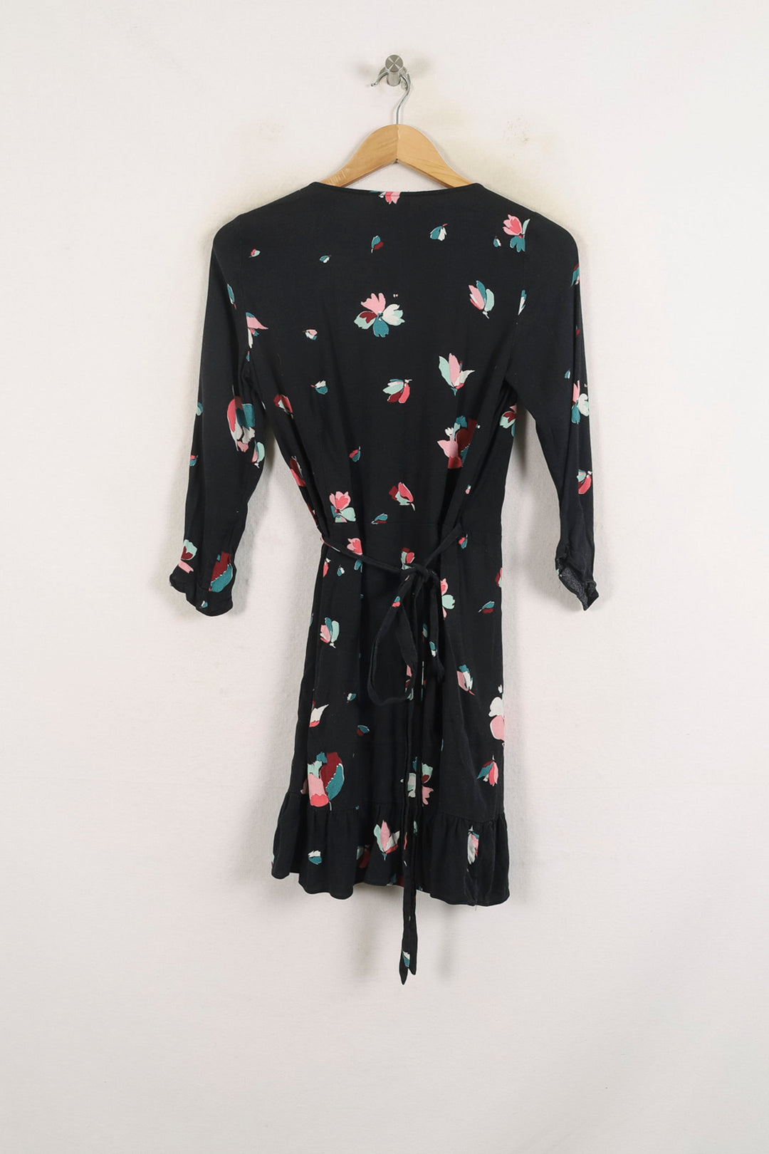 Robe Portefeuille Noire et Multicolore - Taille M/38 de la marque Sézane | PARAD80176 - Vendu par Paradigme - Image 4
