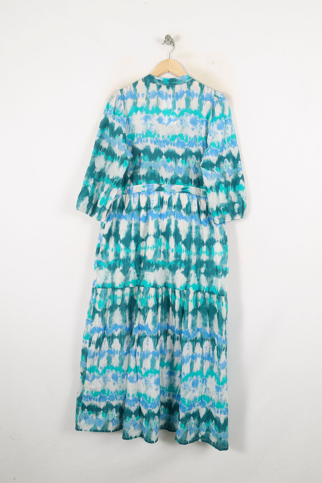 Robe Longue Bleu et Vert - Taille M/38 de la marque La Fée Maraboutée | PARAD80185 - Vendu par Paradigme - Image 4
