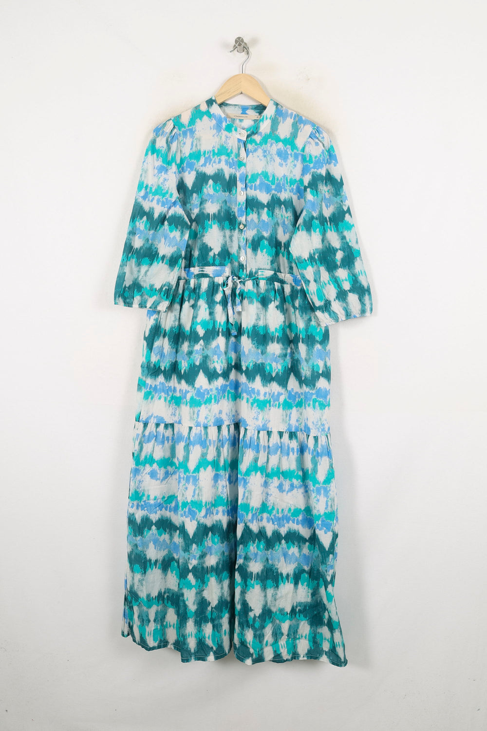 Robe Longue Bleu et Vert - Taille M/38 de la marque La Fée Maraboutée | PARAD80185 - Vendu par Paradigme - Image 2