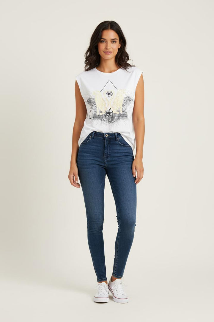 Débardeur Blanc - Taille S/36 de la marque Sandro | PARAD80192 - Vendu par Paradigme - Image 1