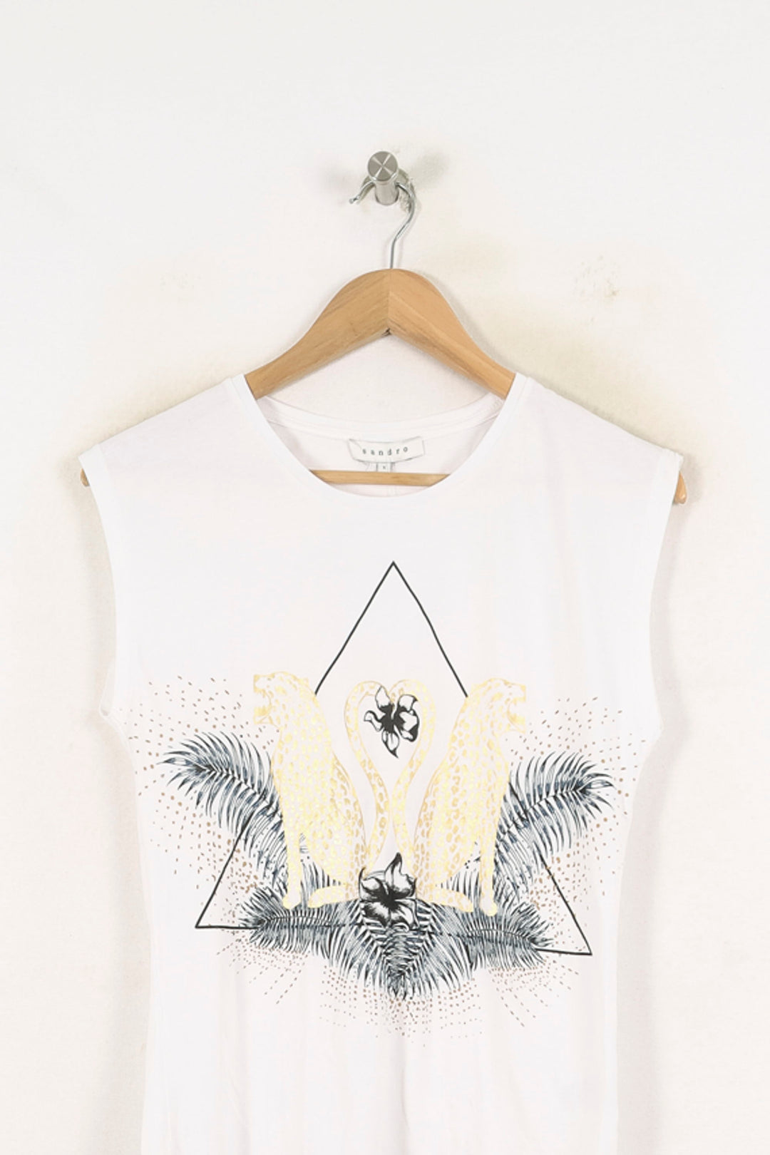 Débardeur Blanc - Taille S/36 de la marque Sandro | PARAD80192 - Vendu par Paradigme - Image 2