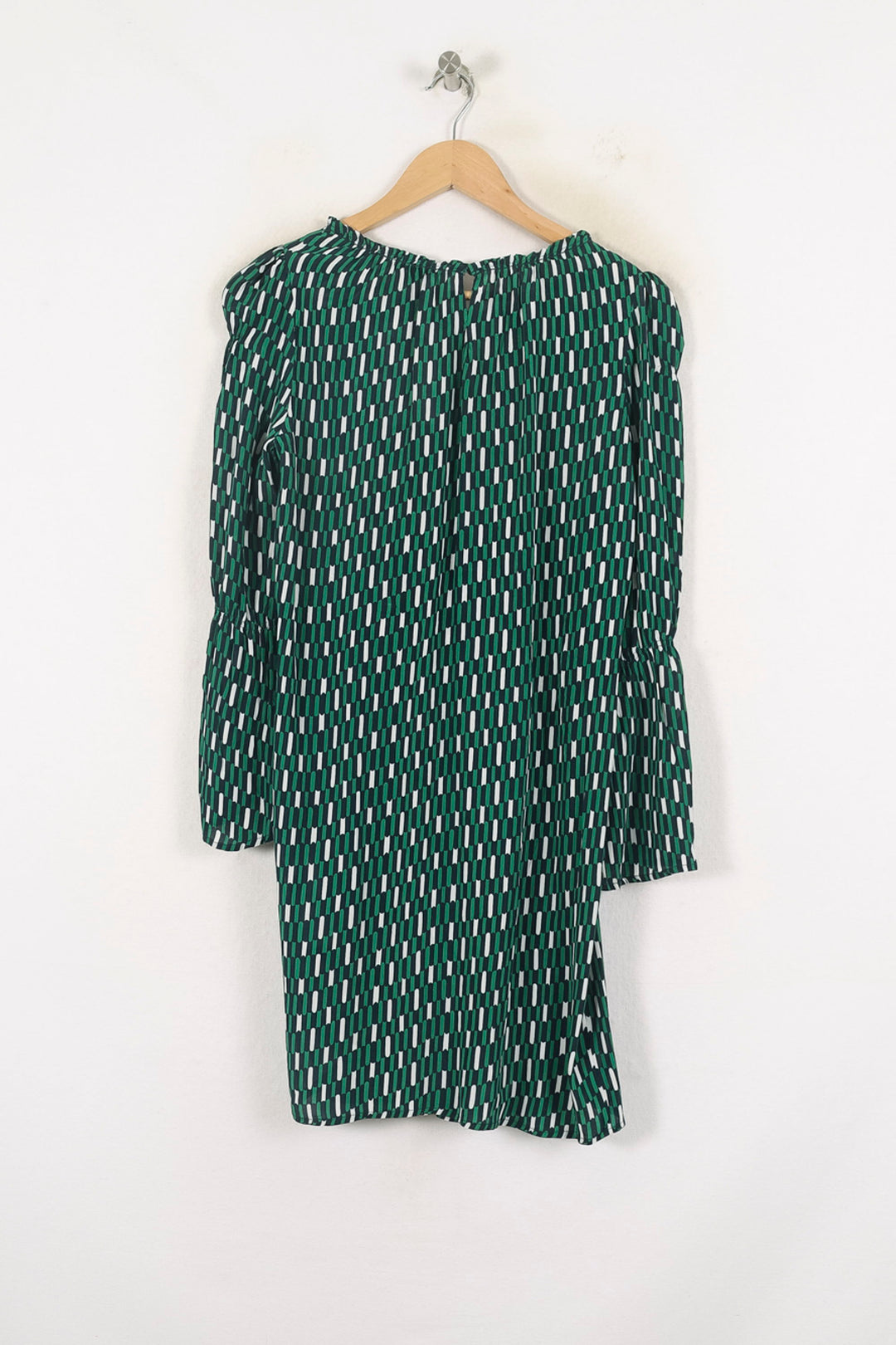 Robe Courte Verte et Blanche - Taille S/36 de la marque Maje | PARAD80203 - Vendu par Paradigme - Image 4