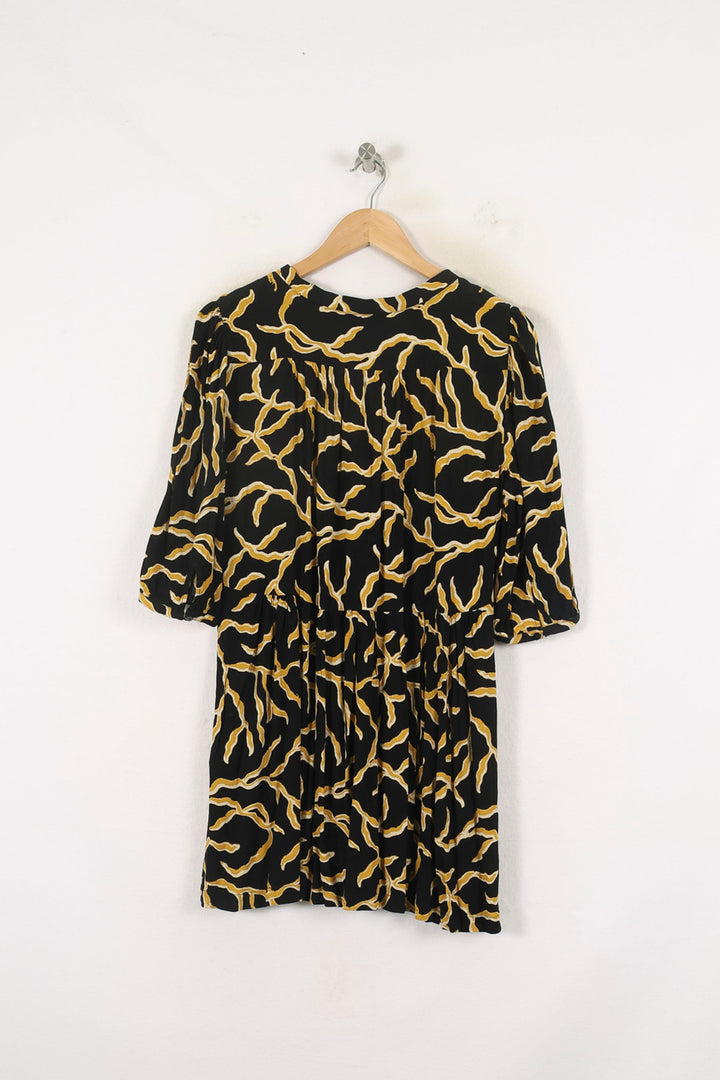 Robe Courte Noire et Jaune - Taille S/36 de la marque ba&sh | PARAD80205 - Vendu par Paradigme - Image 4