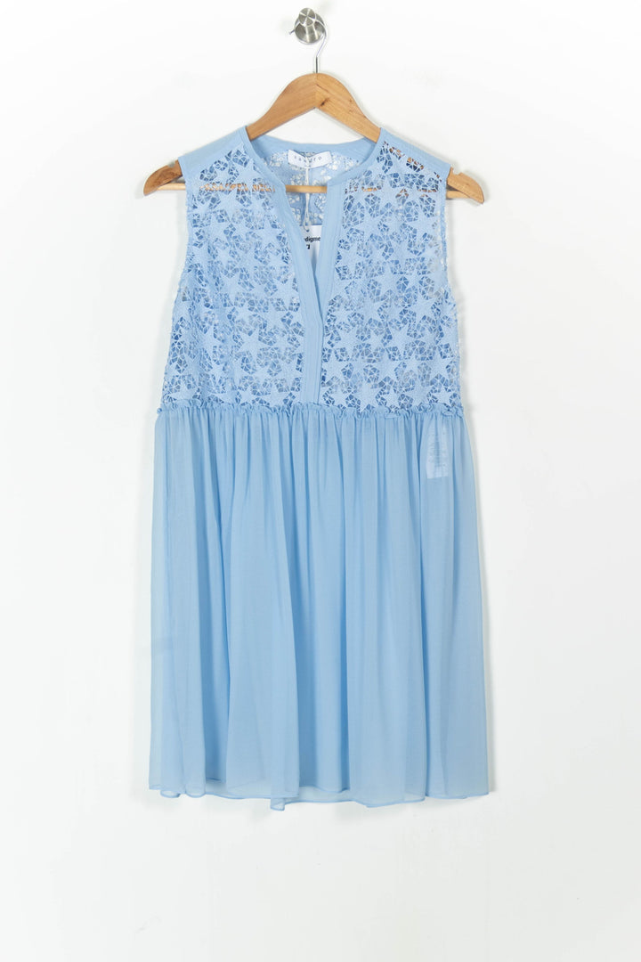 Robe Dentelle Bleue - Taille S/36 de la marque Sandro | PARAD80206 - Vendu par Paradigme - Image 2