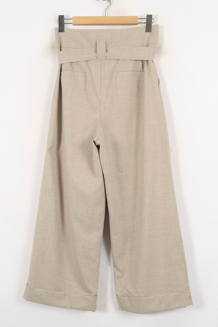 Pantalon Large Beige - Taille L/40 de la marque La Fée Maraboutée | PARAD80211 - Vendu par Paradigme - Image 4