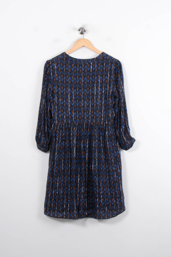 Robe Courte Bleue et Noire - Taille S/36 de la marque Maison 123 | PARAD80217 - Vendu par Paradigme - Image 4