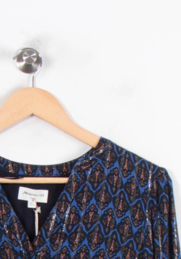 Robe Courte Bleue et Noire - Taille S/36 de la marque Maison 123 | PARAD80217 - Vendu par Paradigme - Image 3