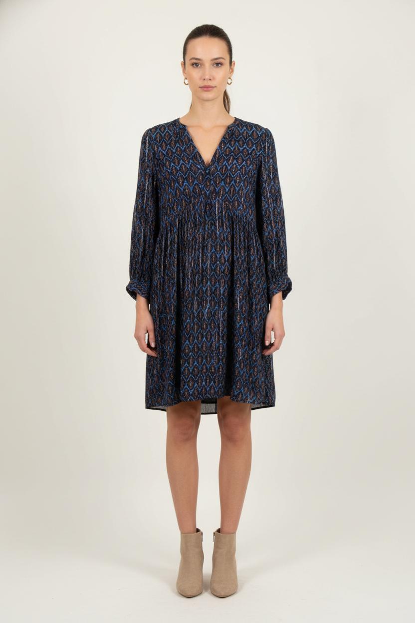 Robe Courte Bleue et Noire - Taille S/36 de la marque Maison 123 | PARAD80217 - Vendu par Paradigme - Image 1