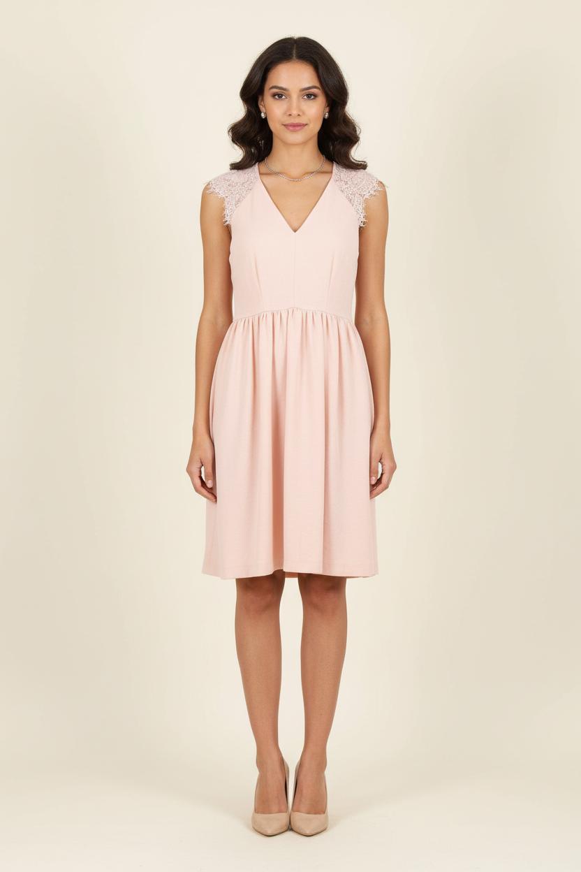 Robe Courte Rose - Taille S/36 de la marque Claudie Pierlot | PARAD80221 - Vendu par Paradigme - Image 1