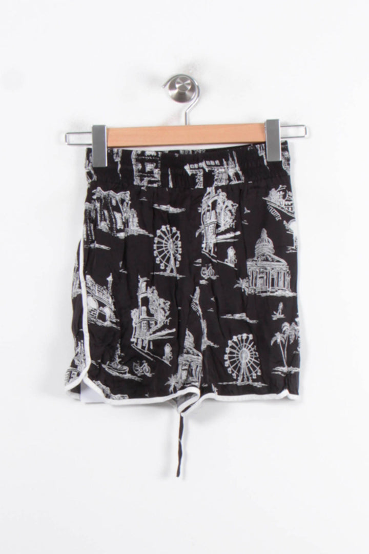 Short Noir et Blanc - Taille XS/34 de la marque Maje | PARAD80224 - Vendu par Paradigme - Image 4