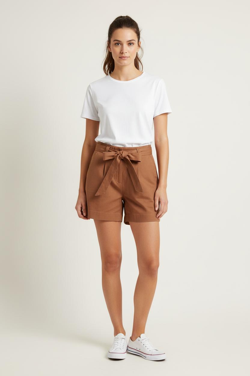 Short Marron - Taille XS/34 de la marque Sézane | PARAD80227 - Vendu par Paradigme - Image 1