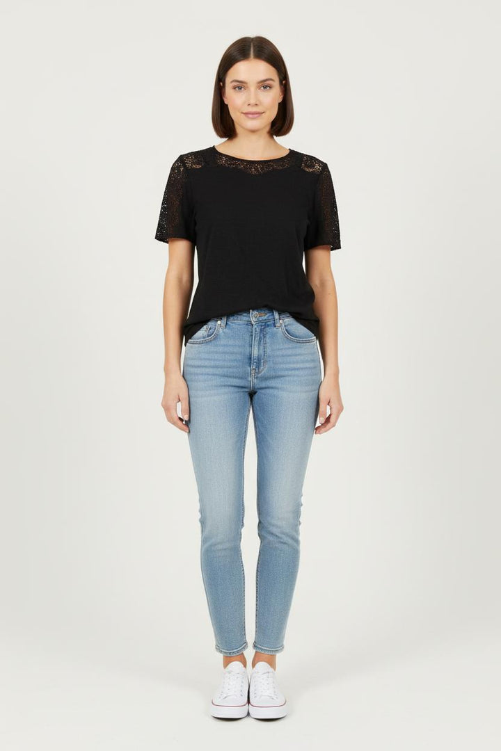 Tee-shirt Noir - Taille XS/34 de la marque Sézane | PARAD80237 - Vendu par Paradigme - Image 1