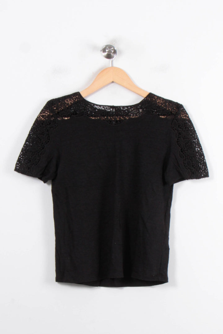 Tee-shirt Noir - Taille XS/34 de la marque Sézane | PARAD80237 - Vendu par Paradigme - Image 2