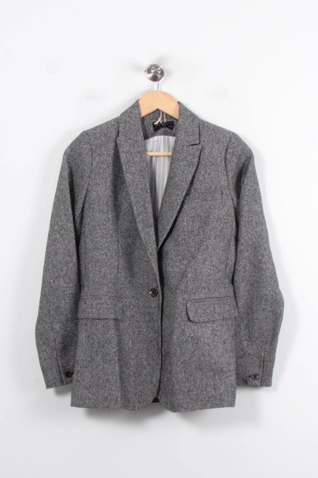 Blazer Gris - Taille XS/34 de la marque Caroll | PARAD80242 - Vendu par Paradigme - Image 2