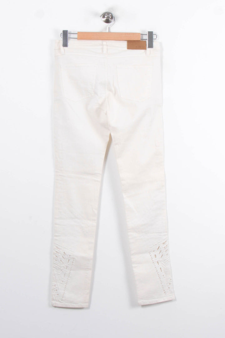 Jean Blanc - Taille M/38 de la marque IRO | PARAD80255 - Vendu par Paradigme - Image 4