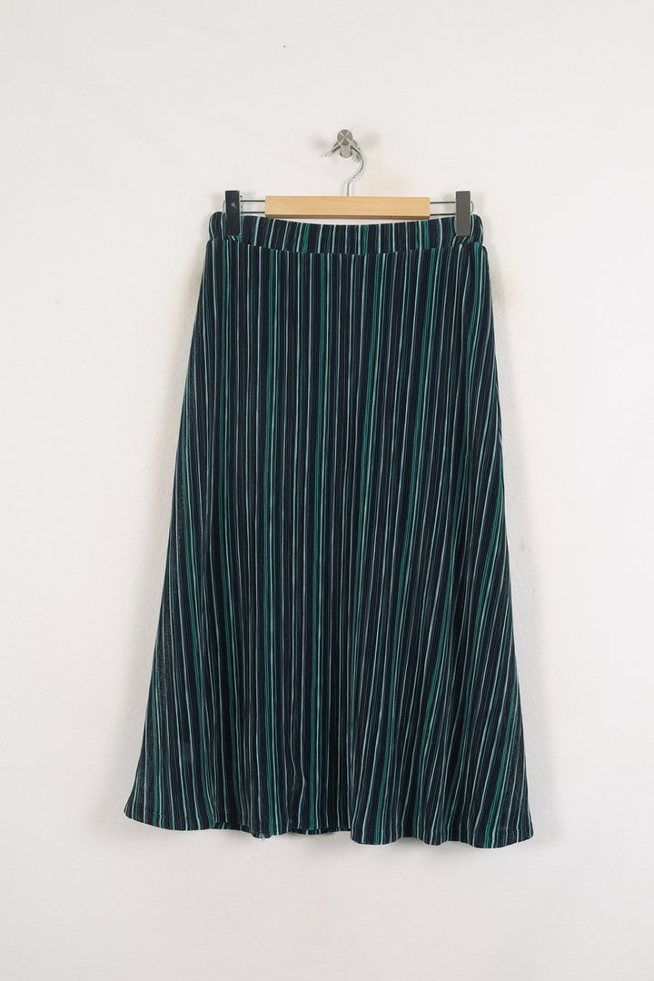 Jupe Plissée Noire et Verte - Taille XS/34 de la marque La Fée Maraboutée | PARAD80260 - Vendu par Paradigme - Image 4