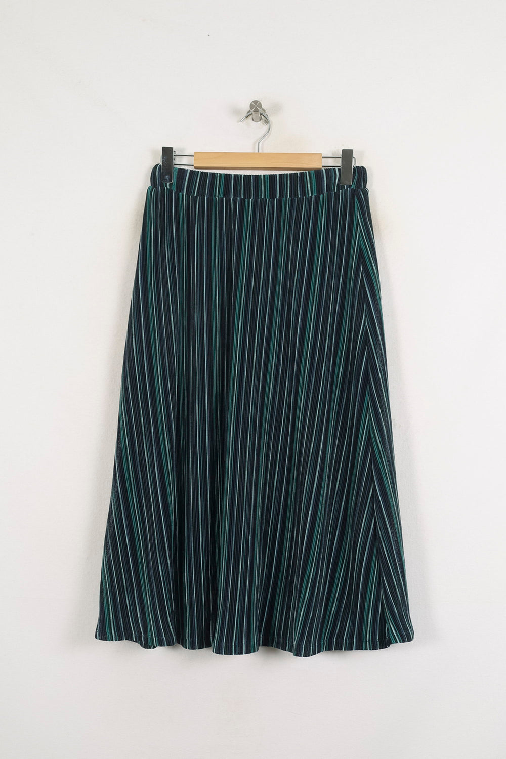 Jupe Plissée Noire et Verte - Taille XS/34 de la marque La Fée Maraboutée | PARAD80260 - Vendu par Paradigme - Image 2