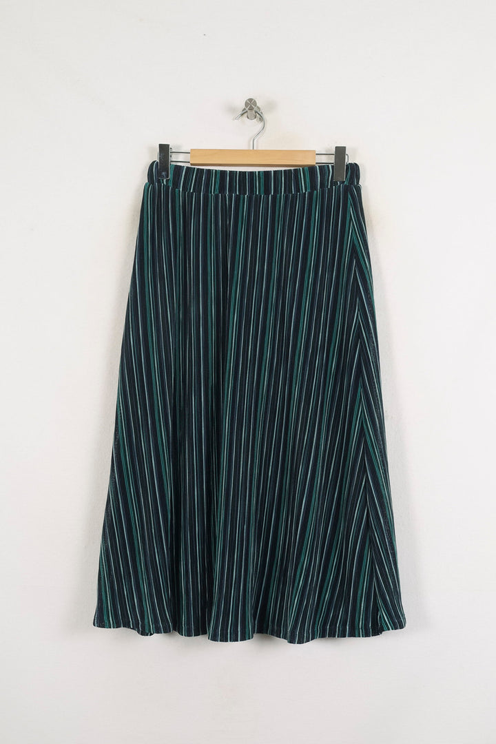 Jupe Plissée Noire et Verte - Taille XS/34 de la marque La Fée Maraboutée | PARAD80260 - Vendu par Paradigme - Image 2