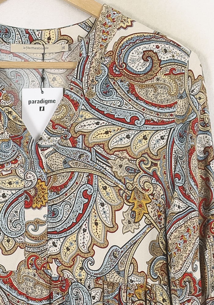Robe Longue Multicolore - Taille S/36 de la marque La Fée Maraboutée | PARAD80264 - Vendu par Paradigme - Image 3