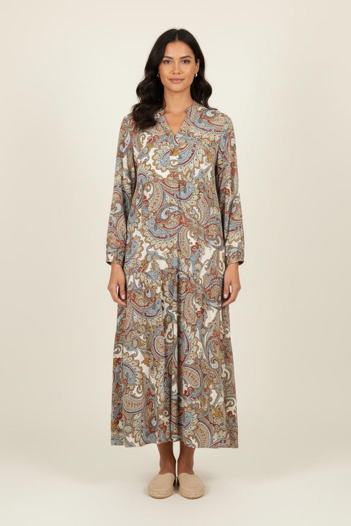Robe Longue Multicolore - Taille S/36 de la marque La Fée Maraboutée | PARAD80264 - Vendu par Paradigme - Image 1