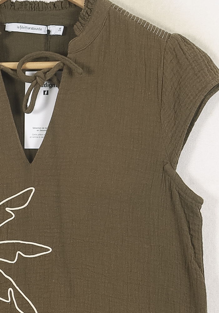 Robe Verte - Taille XS/34 de la marque La Fée Maraboutée | PARAD80266 - Vendu par Paradigme - Image 3