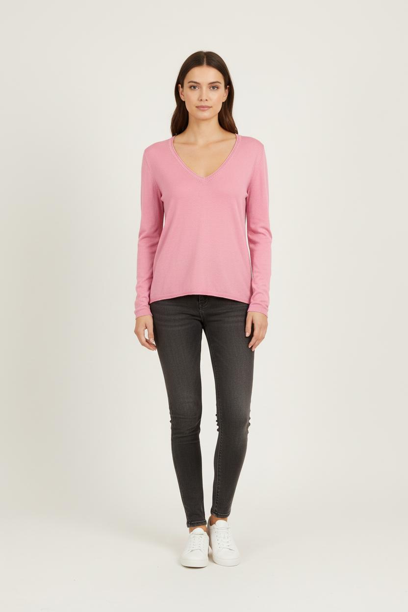 Pull Rose - Taille L/40 de la marque Gerard Darel | PARAD80270 - Vendu par Paradigme - Image 1