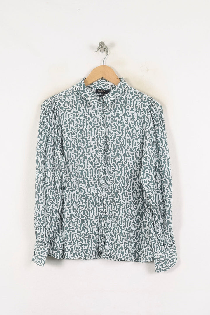 Chemise Verte et Blanche - Taille XXL/44 de la marque Caroll | PARAD80271 - Vendu par Paradigme - Image 2