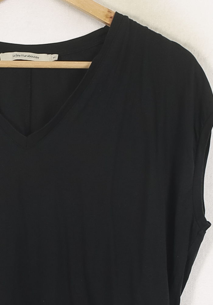 Top Noir - Taille S/36 de la marque La Fée Maraboutée | PARAD80275 - Vendu par Paradigme - Image 3
