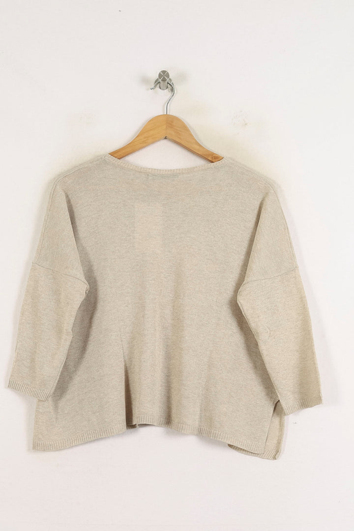Pull Beige - Taille S/36 de la marque La Fée Maraboutée | PARAD80279 - Vendu par Paradigme - Image 4
