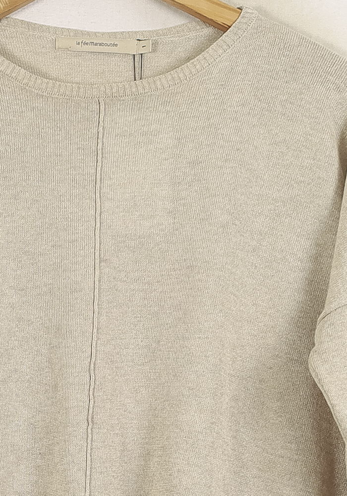 Pull Beige - Taille S/36 de la marque La Fée Maraboutée | PARAD80279 - Vendu par Paradigme - Image 3