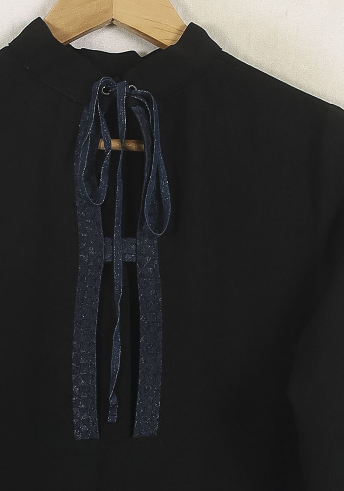 Blouse Noire - Taille S/36 de la marque Grace & Mila | PARAD80280 - Vendu par Paradigme - Image 3