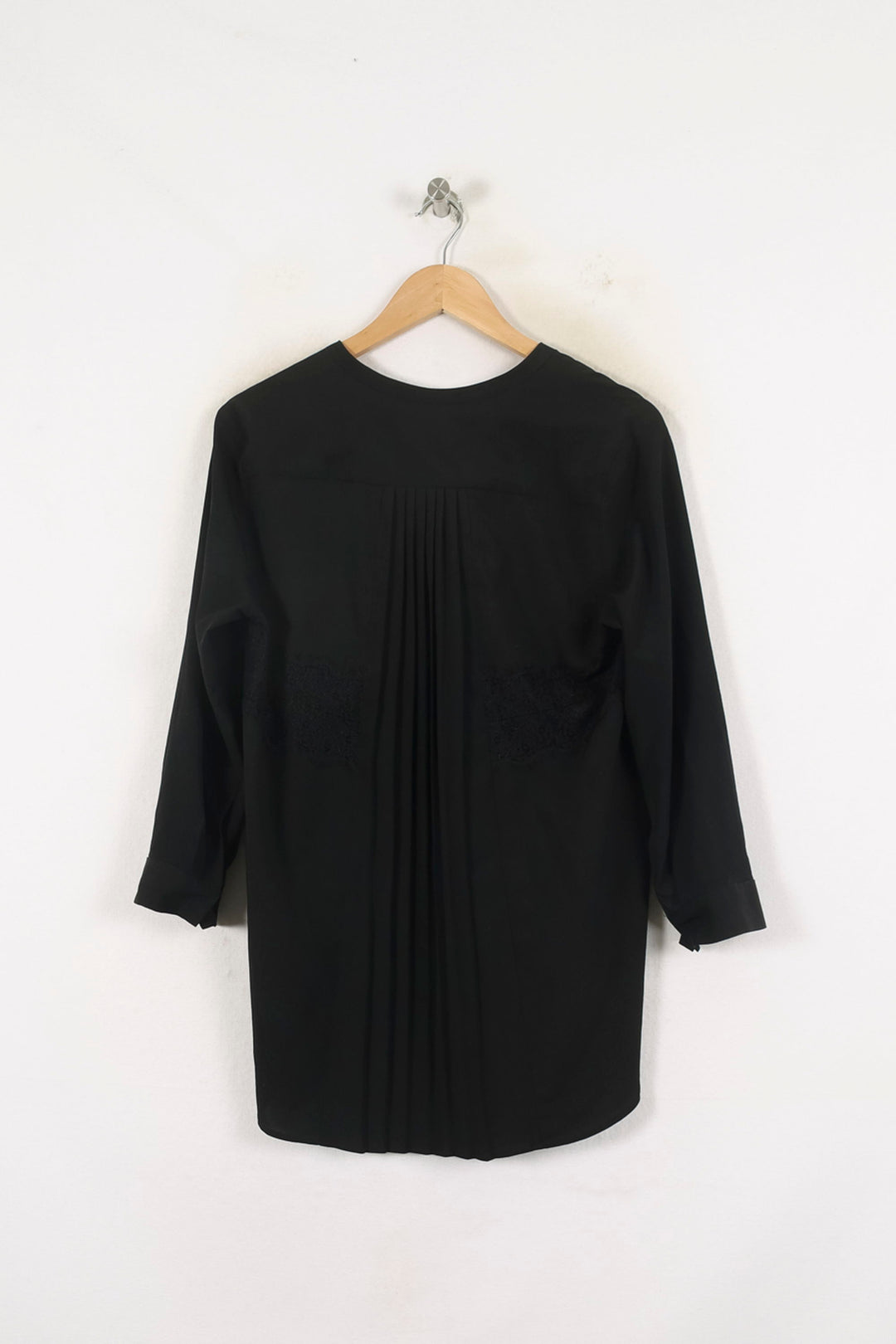 Blouse Noire - Taille M/38 de la marque Sandro | PARAD80283 - Vendu par Paradigme - Image 4
