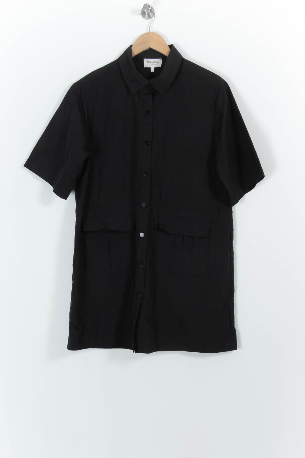 Robe Chemise Noire - Taille L/40 de la marque Grace & Mila | PARAD80292 - Vendu par Paradigme - Image 2