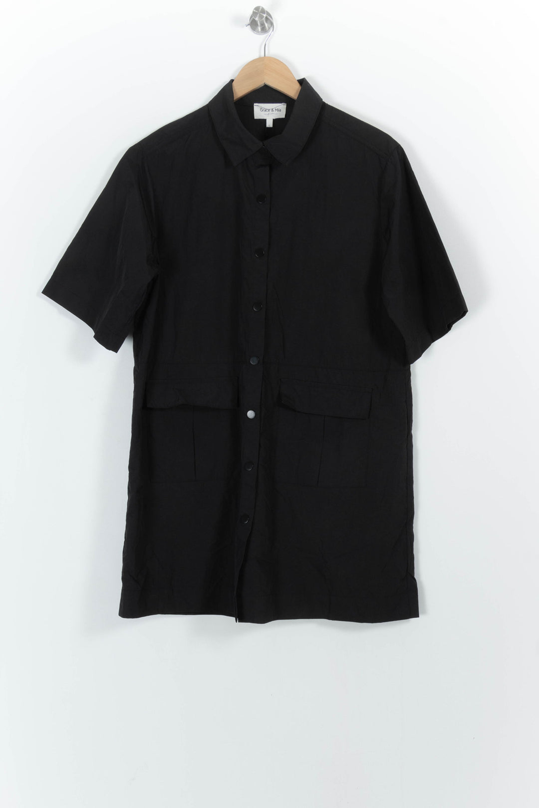 Robe Chemise Noire - Taille L/40 de la marque Grace & Mila | PARAD80292 - Vendu par Paradigme - Image 2