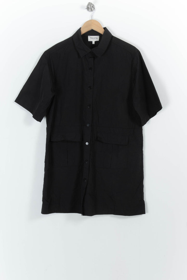 Robe Chemise Noire - Taille L/40 de la marque Grace & Mila | PARAD80292 - Vendu par Paradigme - Image 2