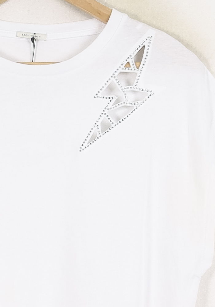 Tee-shirt Blanc - Taille L/40 de la marque IKKS | PARAD80296 - Vendu par Paradigme - Image 3