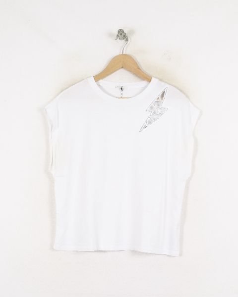 Tee-shirt Blanc - Taille L/40 de la marque IKKS | PARAD80296 - Vendu par Paradigme - Image 2