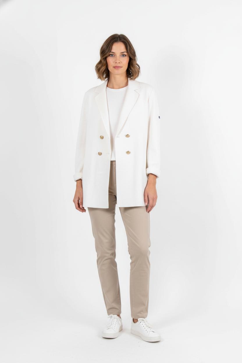Blazer Blanc - Taille L/40 de la marque Saint James | PARAD80302 - Vendu par Paradigme - Image 1