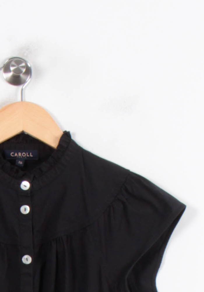 Robe Noire - Taille S/36 de la marque Caroll | PARAD80306 - Vendu par Paradigme - Image 3