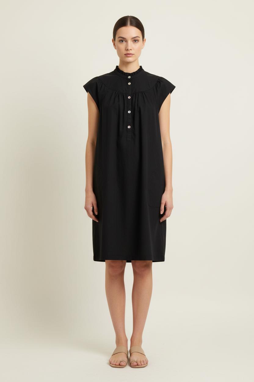 Robe Chemise Noire - Taille S/36 de la marque Caroll | PARAD80307 - Vendu par Paradigme - Image 1