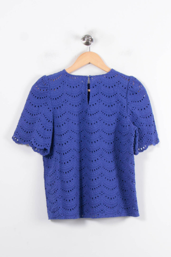 Blouse Bleue - Taille S/36 de la marque Sézane | PARAD80308 - Vendu par Paradigme - Image 4
