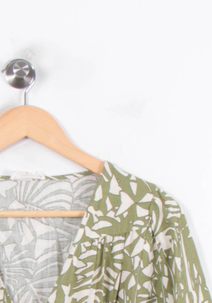 Robe Longue Verte et Blanche - Taille XS/34 de la marque Suncoo | PARAD80312 - Vendu par Paradigme - Image 3