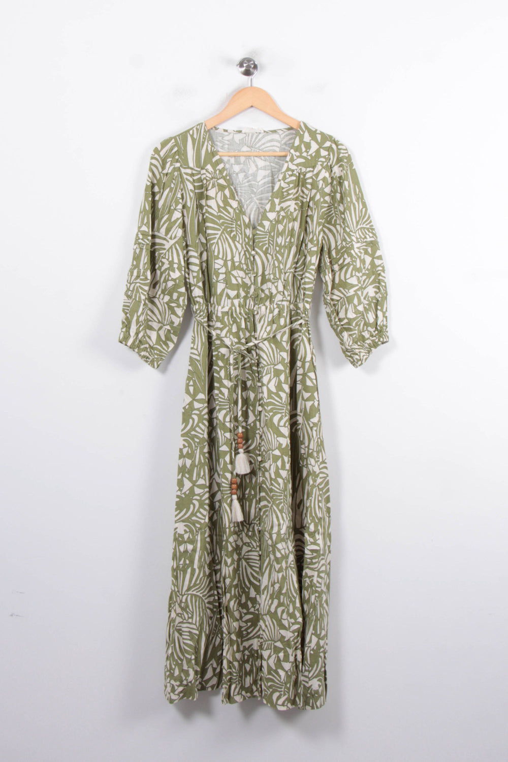 Robe Longue Verte et Blanche - Taille XS/34 de la marque Suncoo | PARAD80312 - Vendu par Paradigme - Image 2