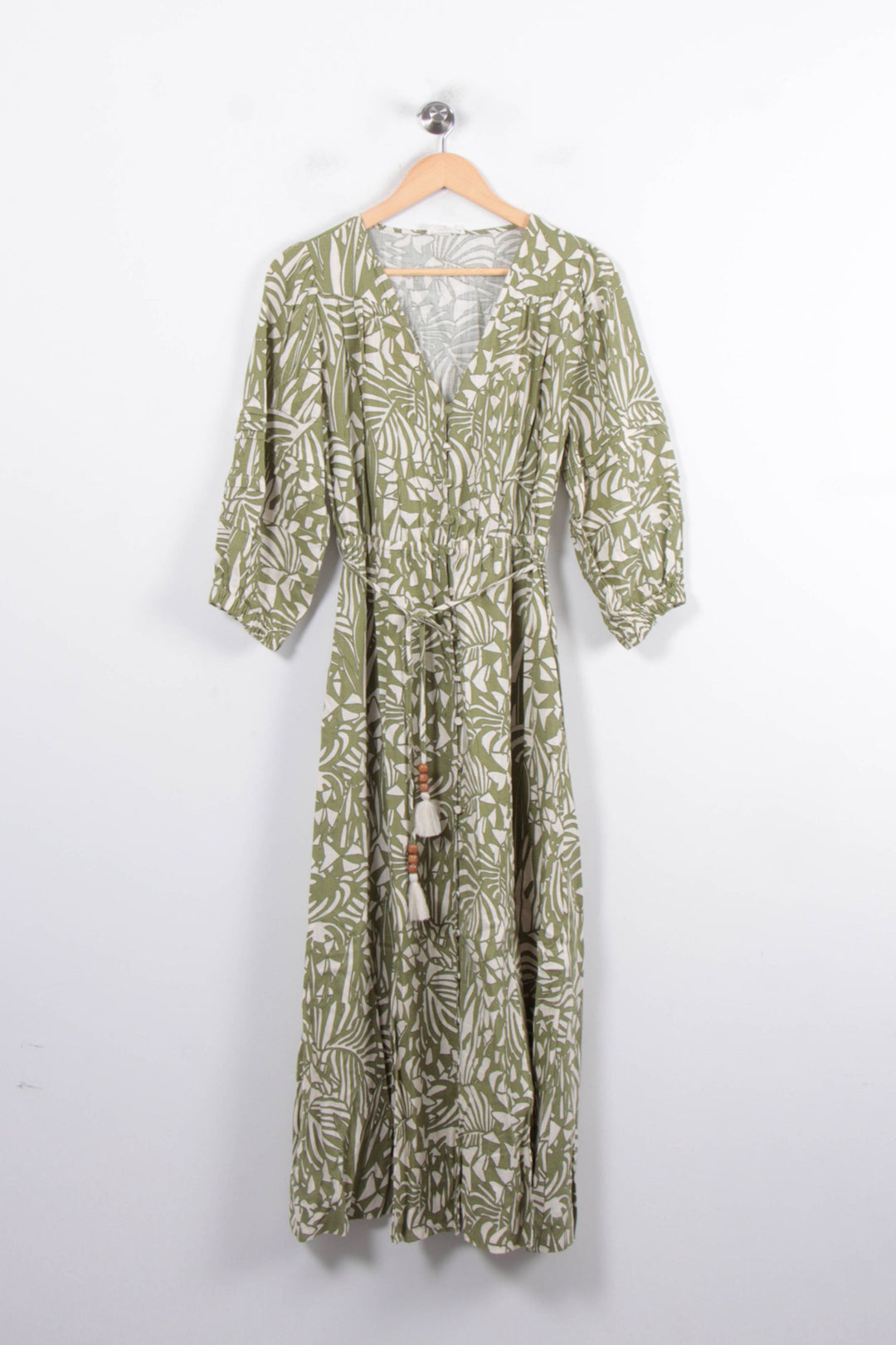 Robe Longue Verte et Blanche - Taille XS/34 de la marque Suncoo | PARAD80312 - Vendu par Paradigme - Image 2