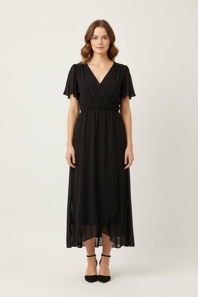 Robe Longue Noire - Taille S/36 de la marque La Fée Maraboutée | PARAD80313 - Vendu par Paradigme - Image 1