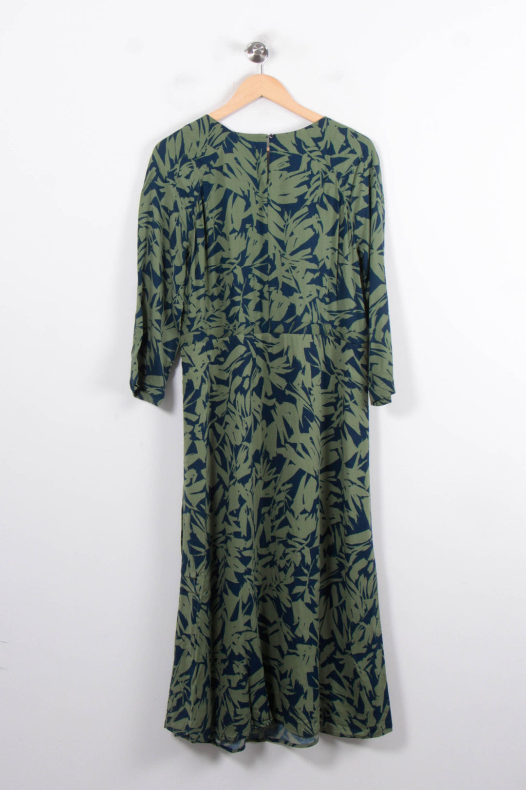 Robe Longue Verte et Noire - Taille L/40 de la marque Caroll | PARAD80314 - Vendu par Paradigme - Image 4